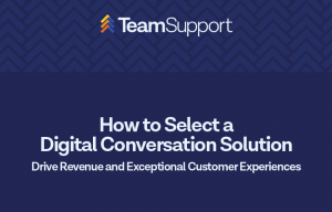 TeamSupport - How to Select a Digital Conversation Solution